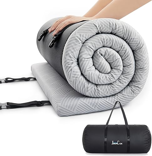 Colchón de espuma de enfriamiento para campamento, almohadilla de dormir impermeable con bolsa de transporte, cubrecolchón de cuna, campamento de