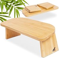 MY FAT GORILLA Összecsukható Bambusz Meditációs Pad - Jóga Zsámoly Meditációhoz és Mindfulness Gyakorlathoz 1