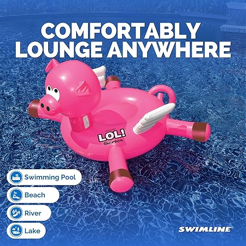 Miniatura 92 de Swimline 90703 - Pato señuelo gigante para montar (88"/78"/42")