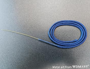 High end Cotton core Kerosene Lighter Cotton core Cotton core with Metal Needle Cotton Wick for Oil Lighter Cotton core for Exchange General Purpose Replacement Cotton Wick (Blue)