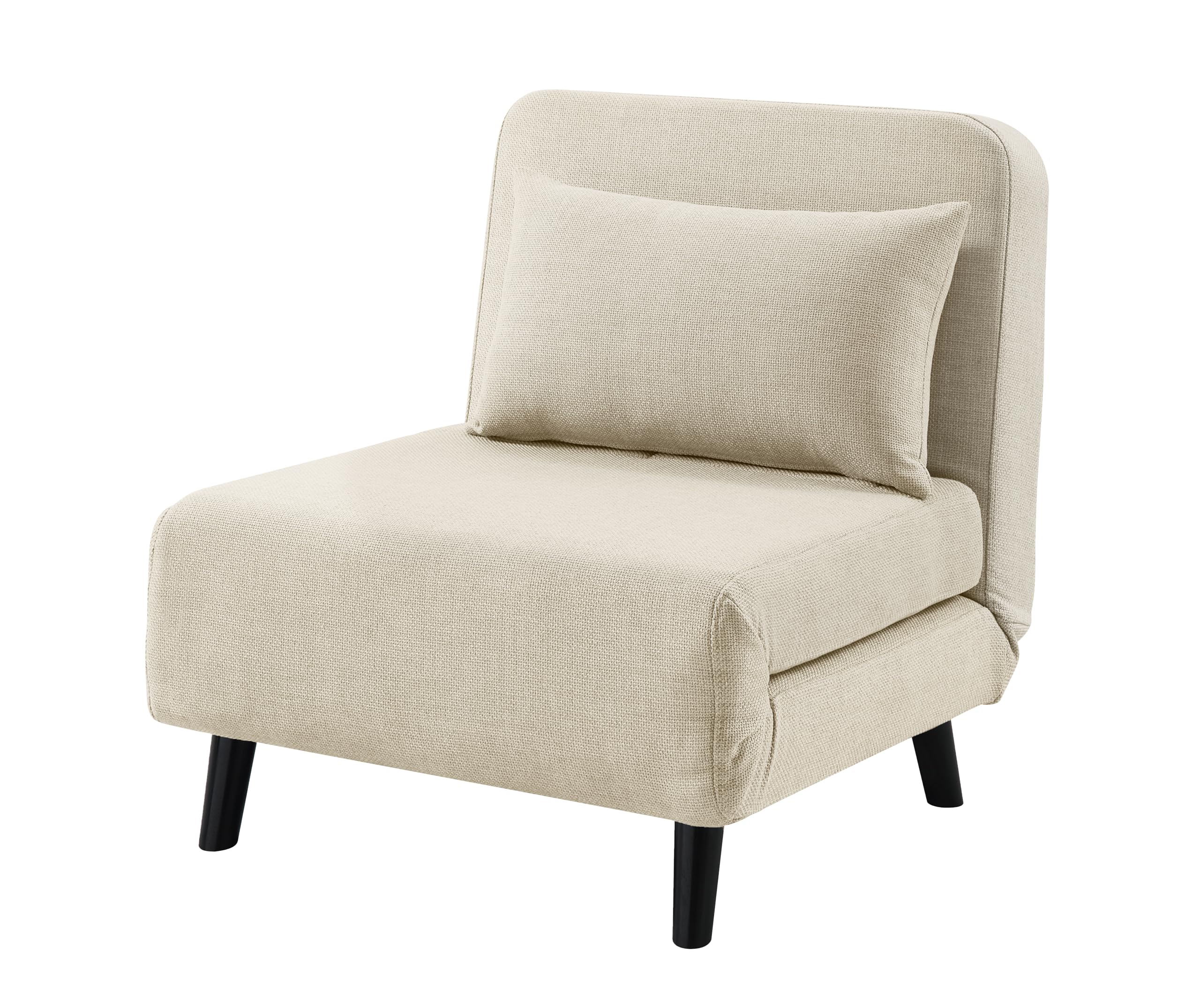 Atlantic Home Collection Sessel Robby inkl. Schlaffunktion (Liegefläche ca. 190 x 75 cm), Creme