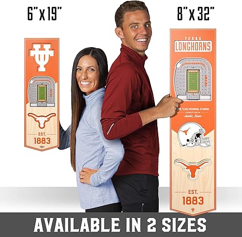 Miniatura 151 de YouTheFan NCAA 3D StadiumView 8x32 Banner