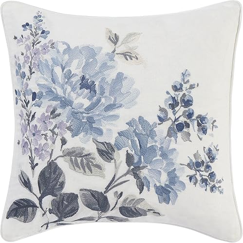 Laura Ashley Chloe Comforter Set Twin, Pastel Blue