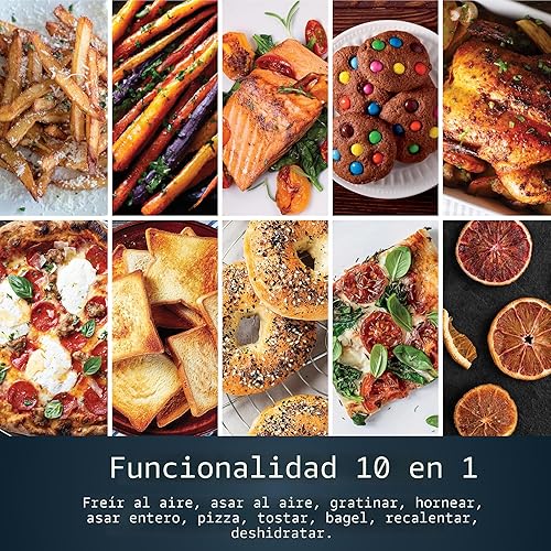 Miniatura 6 de Ninja Freidora de aire y horno tostador Horno de encimera Prestige Smart XL Hornea hasta 20 galletas, se adapta a un pavo de hasta 12 libras