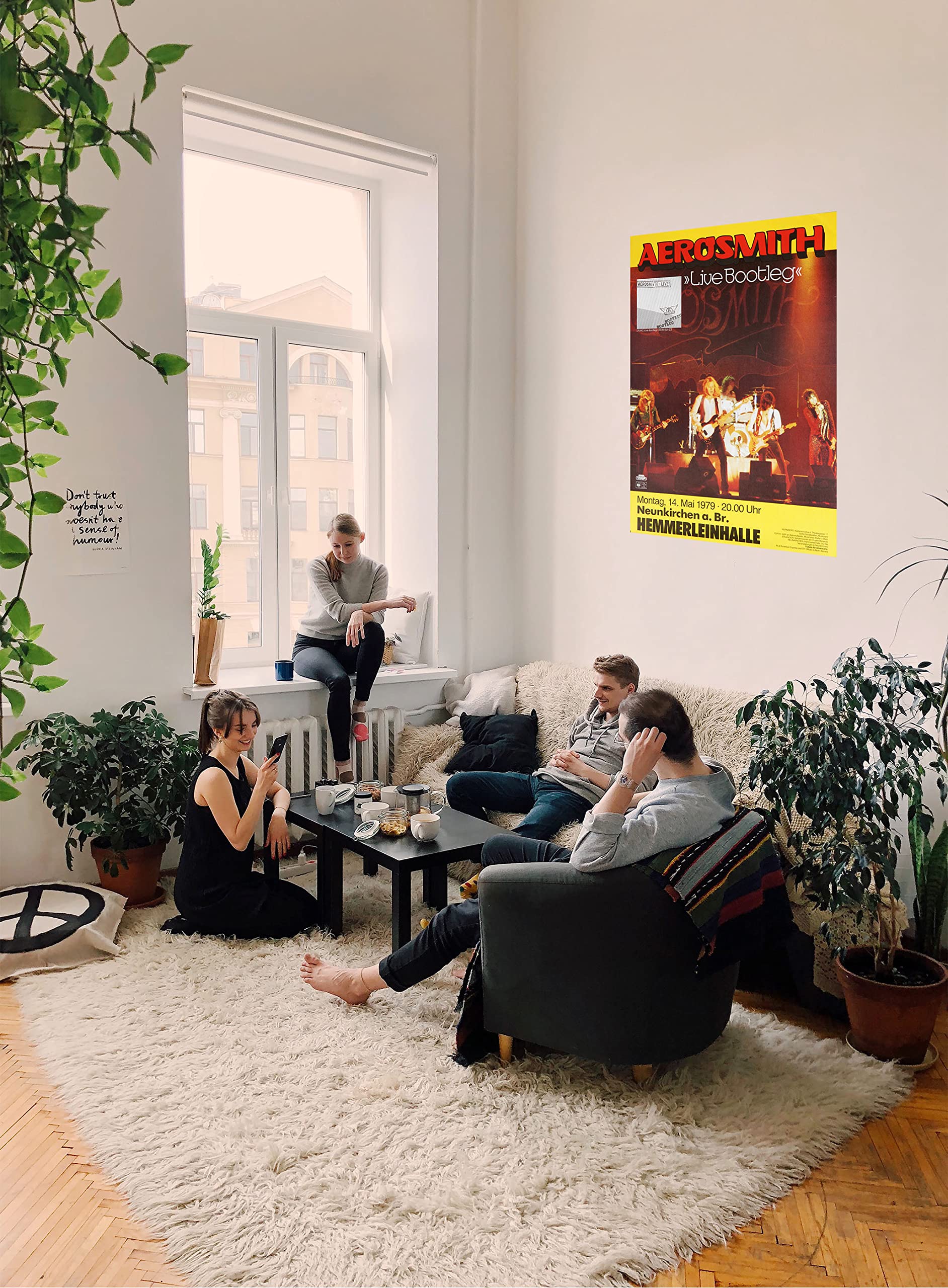 Premium Poster/Plakat | DIN A1 | Wanddeko | Live Konzert Veranstaltung » Aerosmith - Live Bootleg, Neunkirchen 1979 «