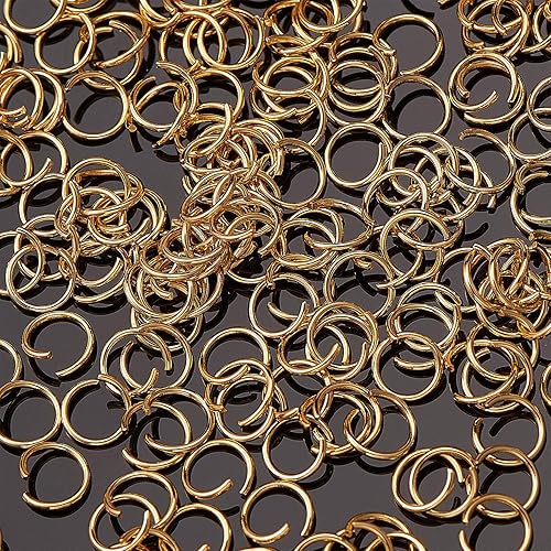 Miniatura 4 de DanLingJewelry 200 anillos abiertos de acero inoxidable 304 calibre 21 de 0.276 in para fabricación de joyas, conectores de joyería, búsqueda de