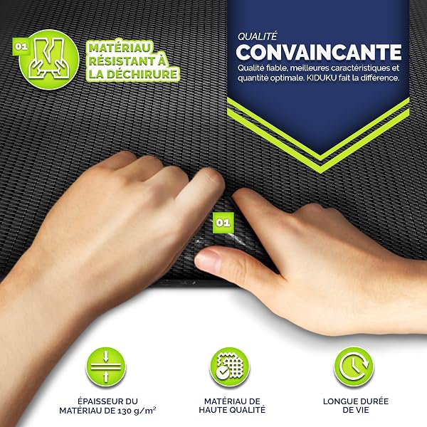 KIDUKU Bâche pour Trampoline 244-427 cm | Housse imperméable, indéchirable et résistante aux UV | Couverture de Protection Contre Les intempéries - 4