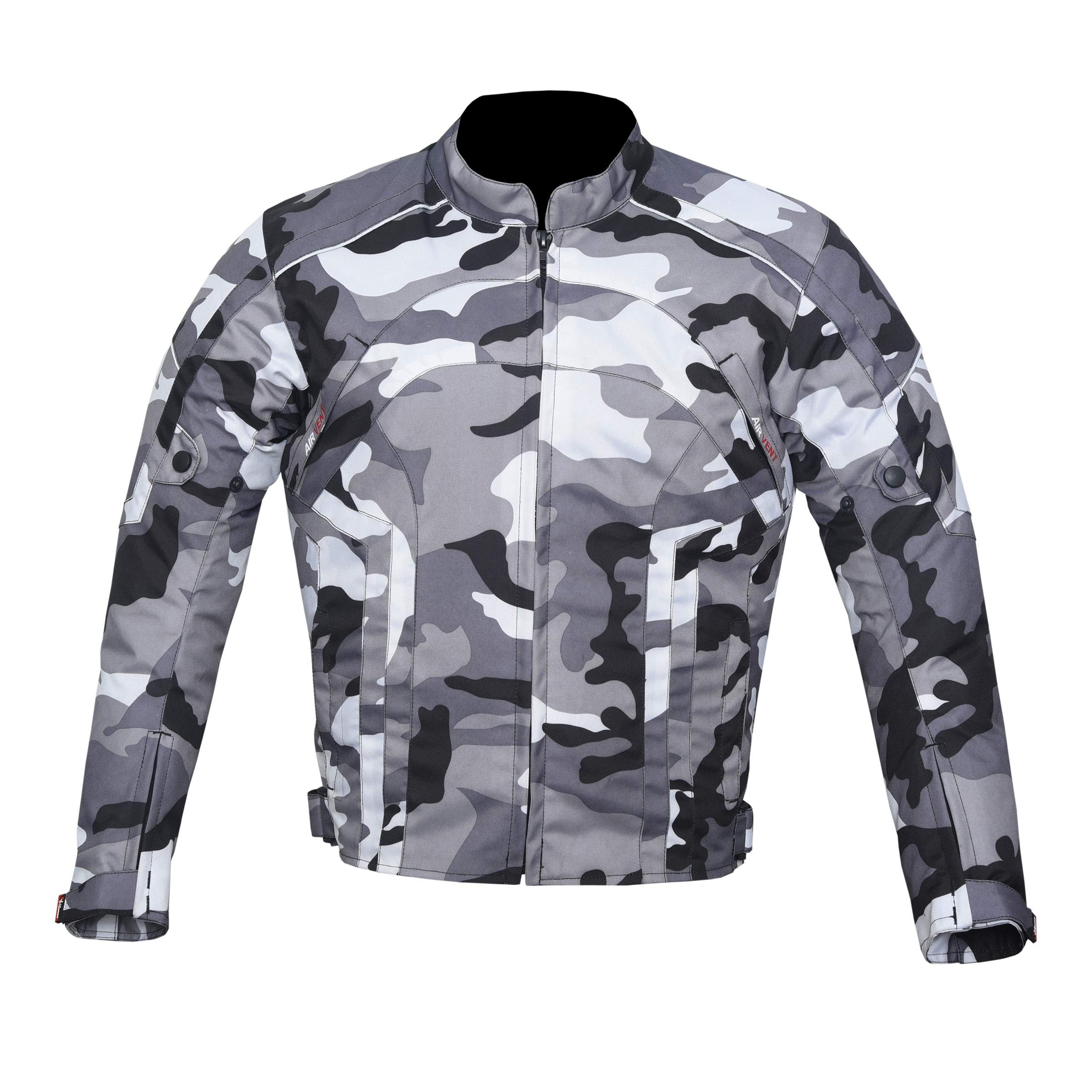 Norman Men's Grey Camo Motorbike Motorcycle Jacket For Waterproof Textile Biker Ce Armoured Cordura (As8, Alpha, 3X_l, Regular, Regular, )