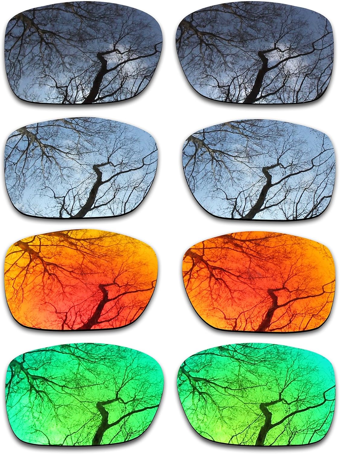 Set of 4 Polarized Replacement Lenses for Oakley TwoFace OO9189 Pack