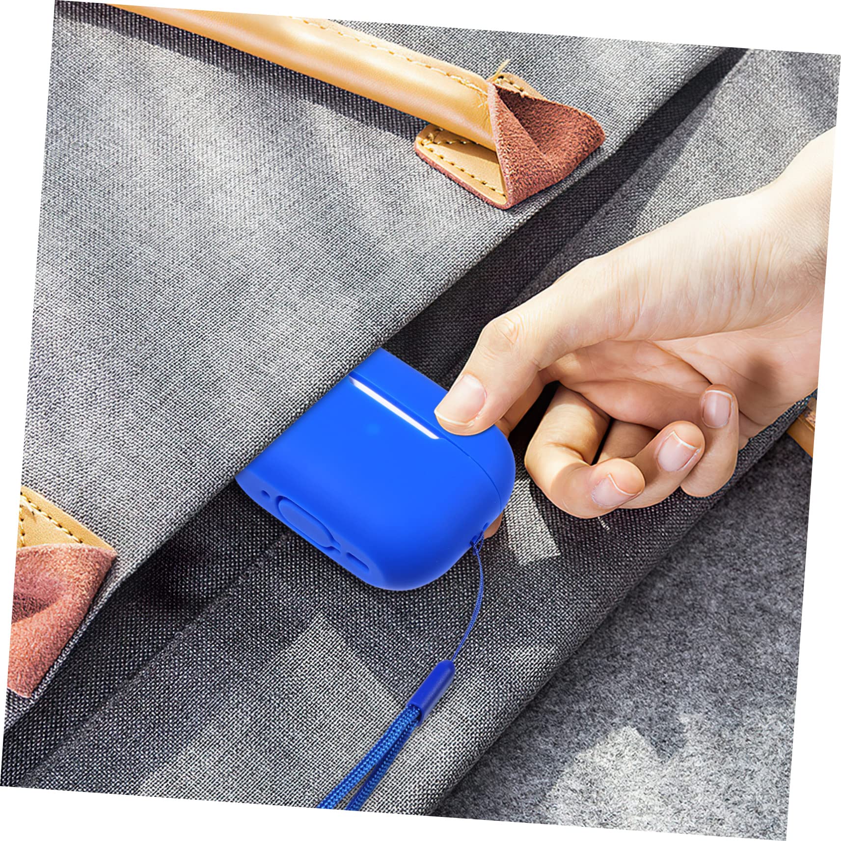 BESTonZON 5 Piezas Auriculares inalámbricos+ Cordón magnético para Auriculares Estuches para Auriculares con cordón Cadena de cordón de Auriculares Moda Caja de Auriculares Colocar Acollador