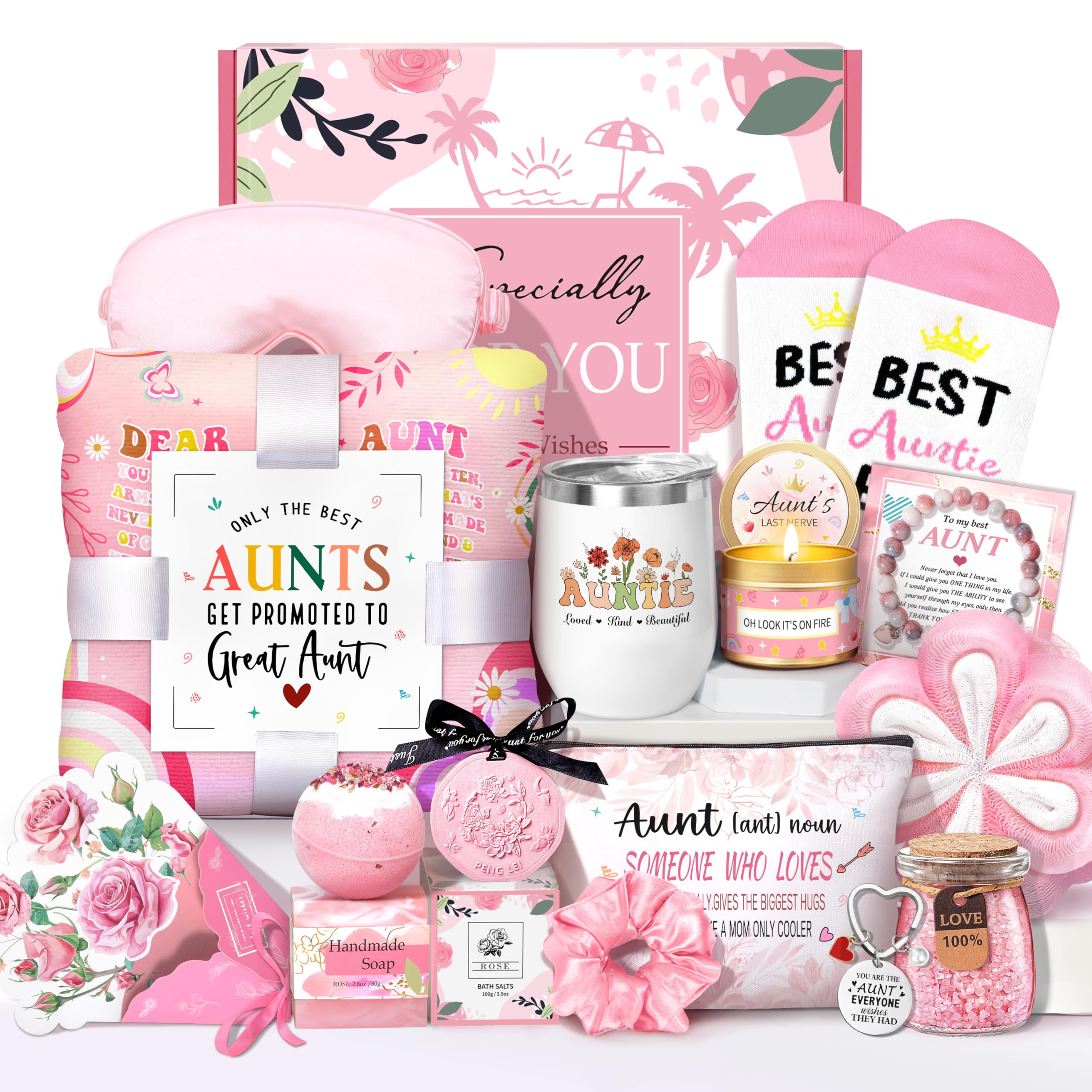 Lepiche Mother's Day Aunt Gifts from Niece Nephew, Best Aunt Ever Gift, Auntie Birthday Gift Ideas, Auntie Gift Ideas, Get Well Soon Care Package