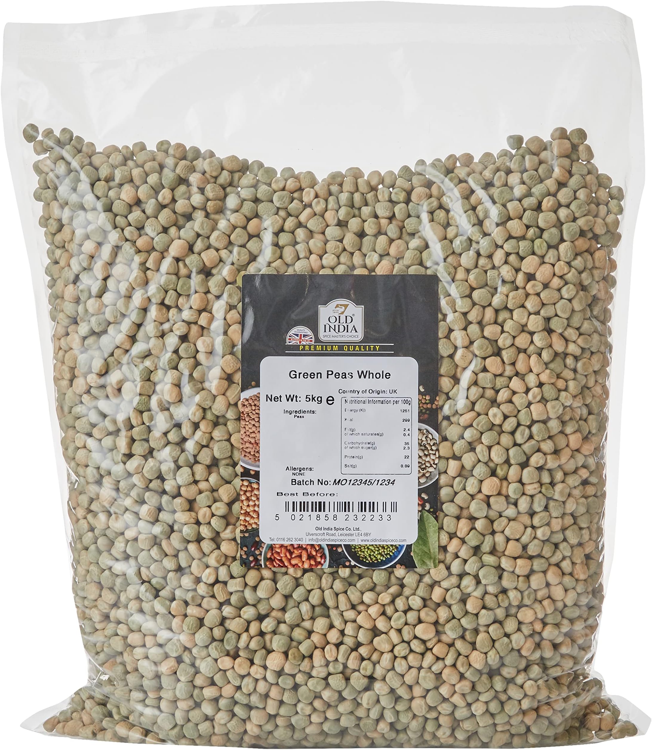 Old India Green Peas Whole 5kg