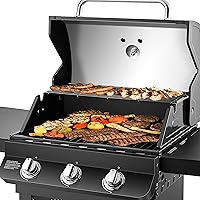 Vista 11 de Dyna-Glo DGP397CNN-D Premier - Parrilla de gas natural de 3 quemadores, color negro