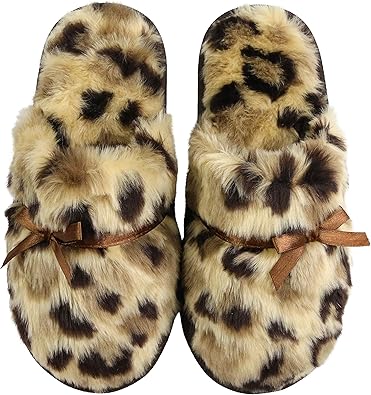 Cheetah slippers for women Clearance