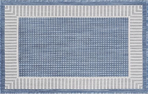 Miniatura 7 de Alfombra para interiores y exteriores, resistente al agua y a la decoloración, de 4 x 6 pies, para patio, terraza, porche, entrada, alfombra de área