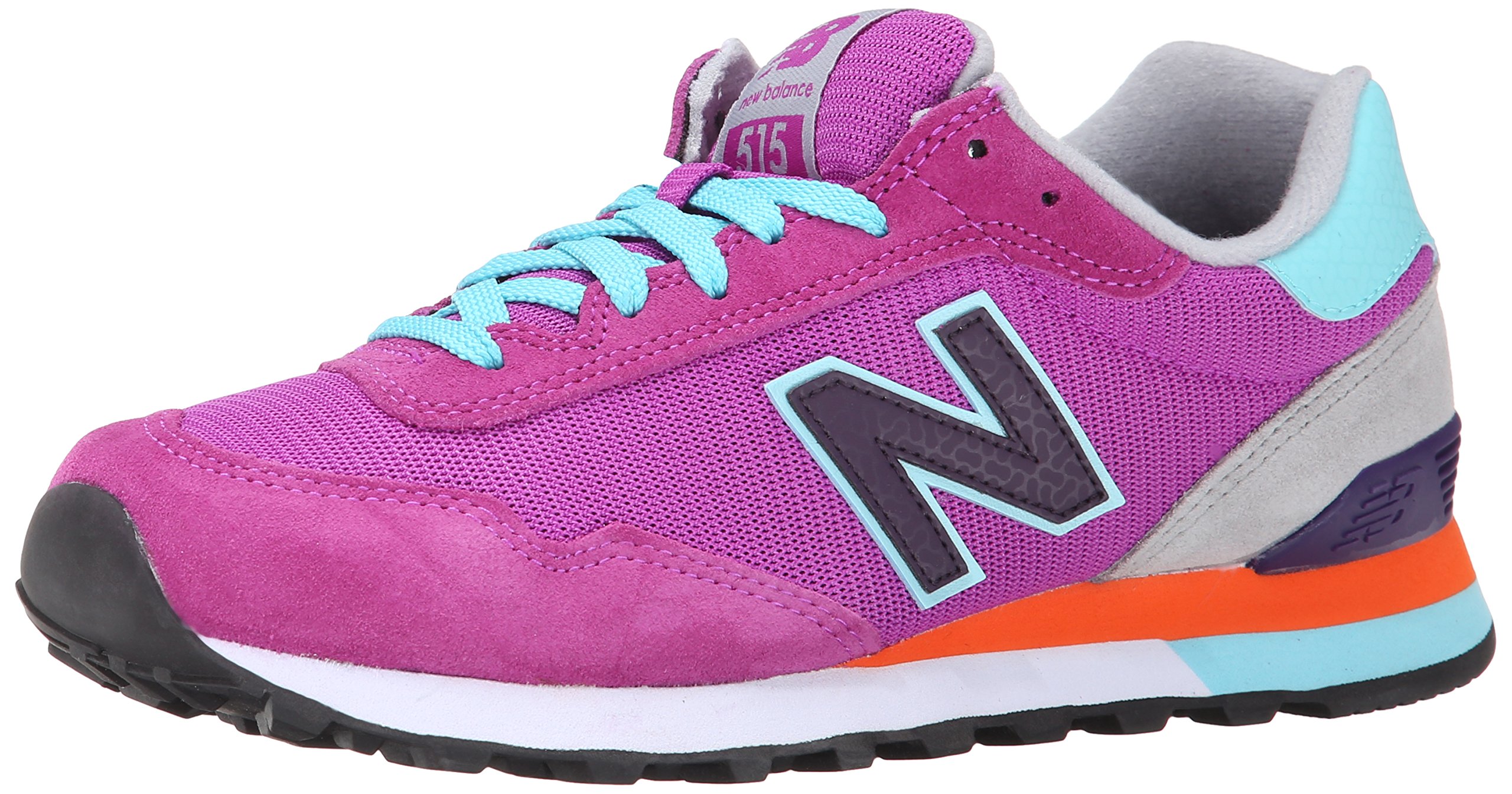 New Balance Women's 515 V1 Sneaker, Black/Prism Purple/Gold Rush, 6 M US — view 22