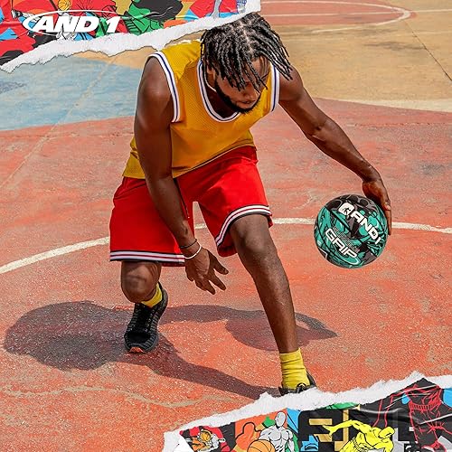 Miniatura 4 de AND1 Supreme Grip - Baloncesto de goma oficial de tamaño 7 (29.5 pulgadas), construcción de canal profundo, hecho para juegos de interiores y