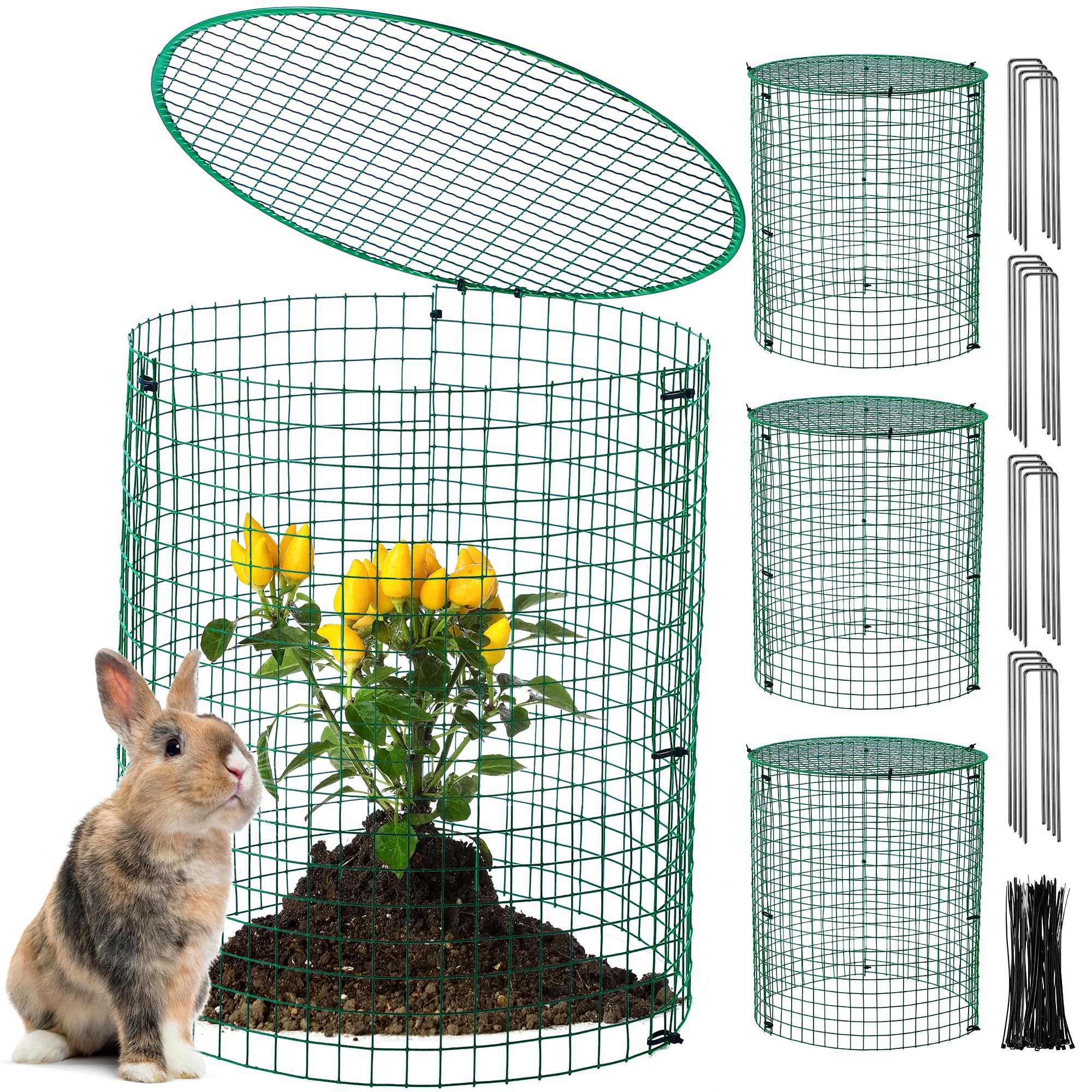 Maille métallique jardin anti lapin avec housse amovible pour potager