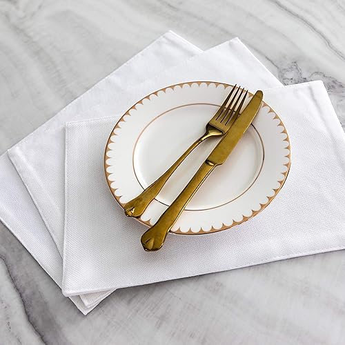 Vista 73 de Home Brilliant Juego de 4 manteles individuales de lino azul, resistentes al calor, manteles individuales para mesa de comedor, manteles Índigo