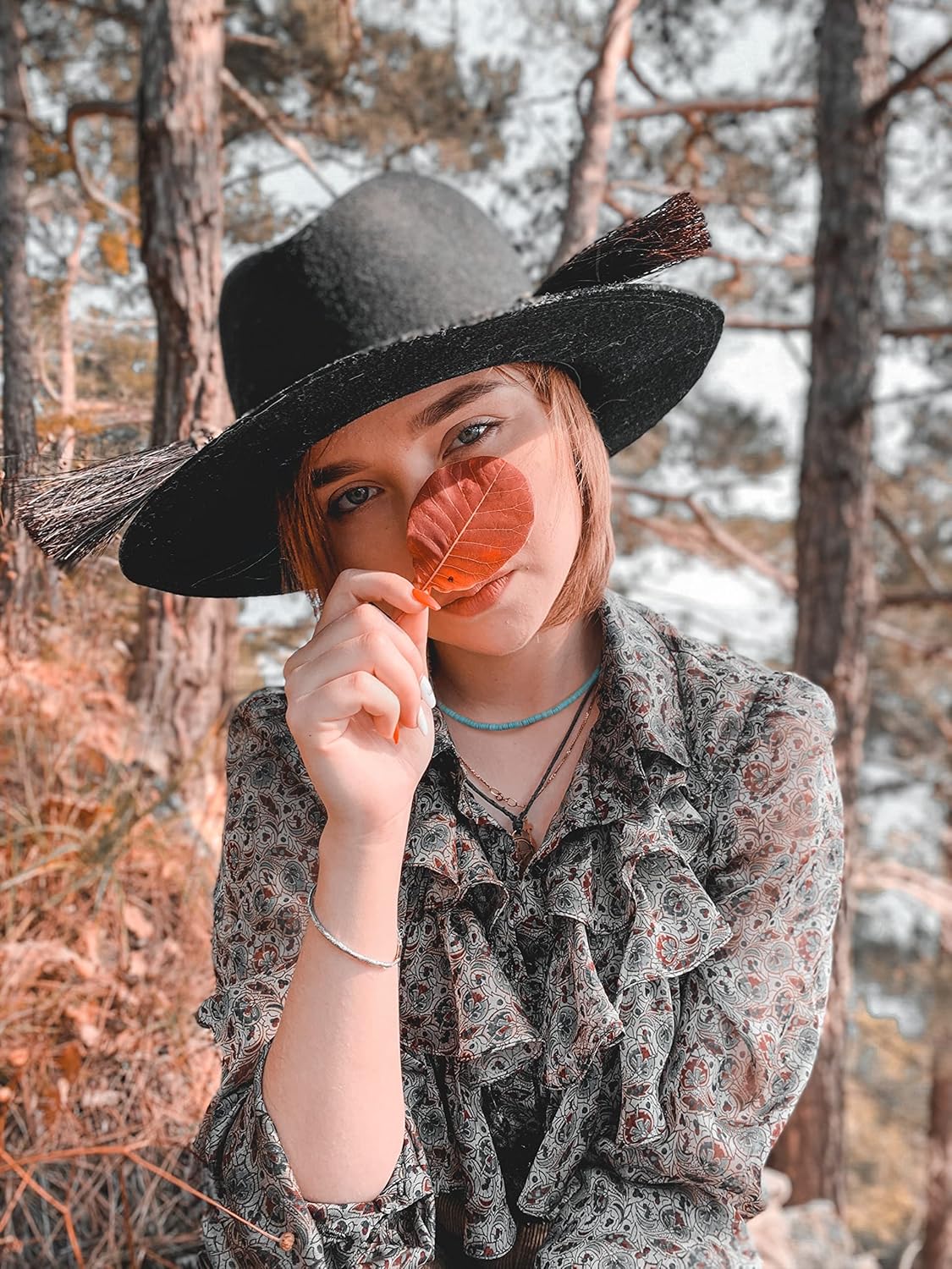 CANEVINKA Bohemian Beaded Choker Necklace 18K Gold Plated Bead Pendant Necklace Vintage Handmade Jewelry for Women - Image 3