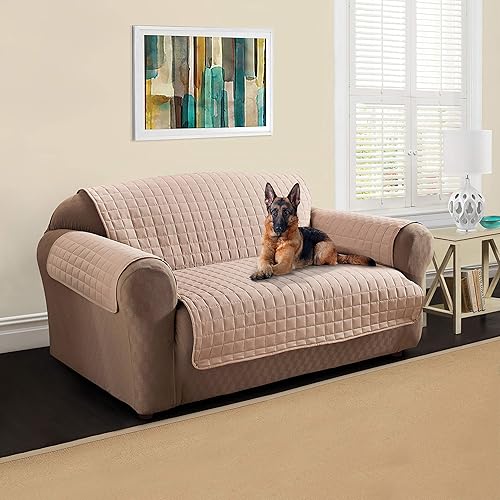 Miniatura 9 de ITS INNOVATIVE TEXTILE SOLUTIONS, Funda de microfibra para sofá biplaza para muebles, protección perfecta para silla, cómoda tela fácil de estirar,