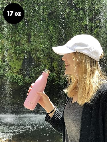 Miniatura 8 de MIRA - Botella de agua de acero inoxidable con aislamiento al vacío a prueba de fugas de doble pared con forma de botella de refresco de cola