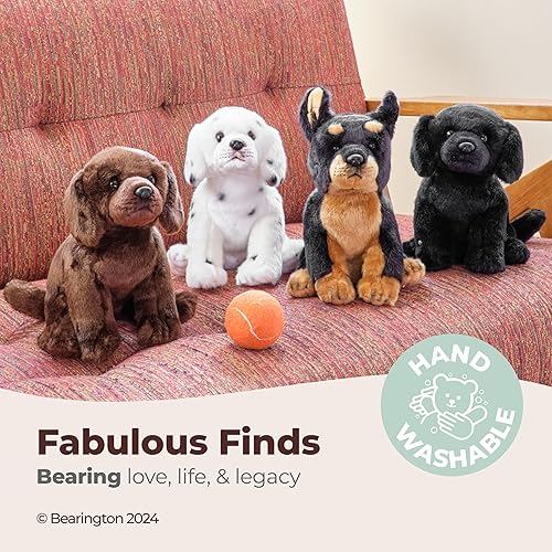 Miniatura 9 de Bearington Chase - Perro de peluche de laboratorio negro, 13 pulgadas