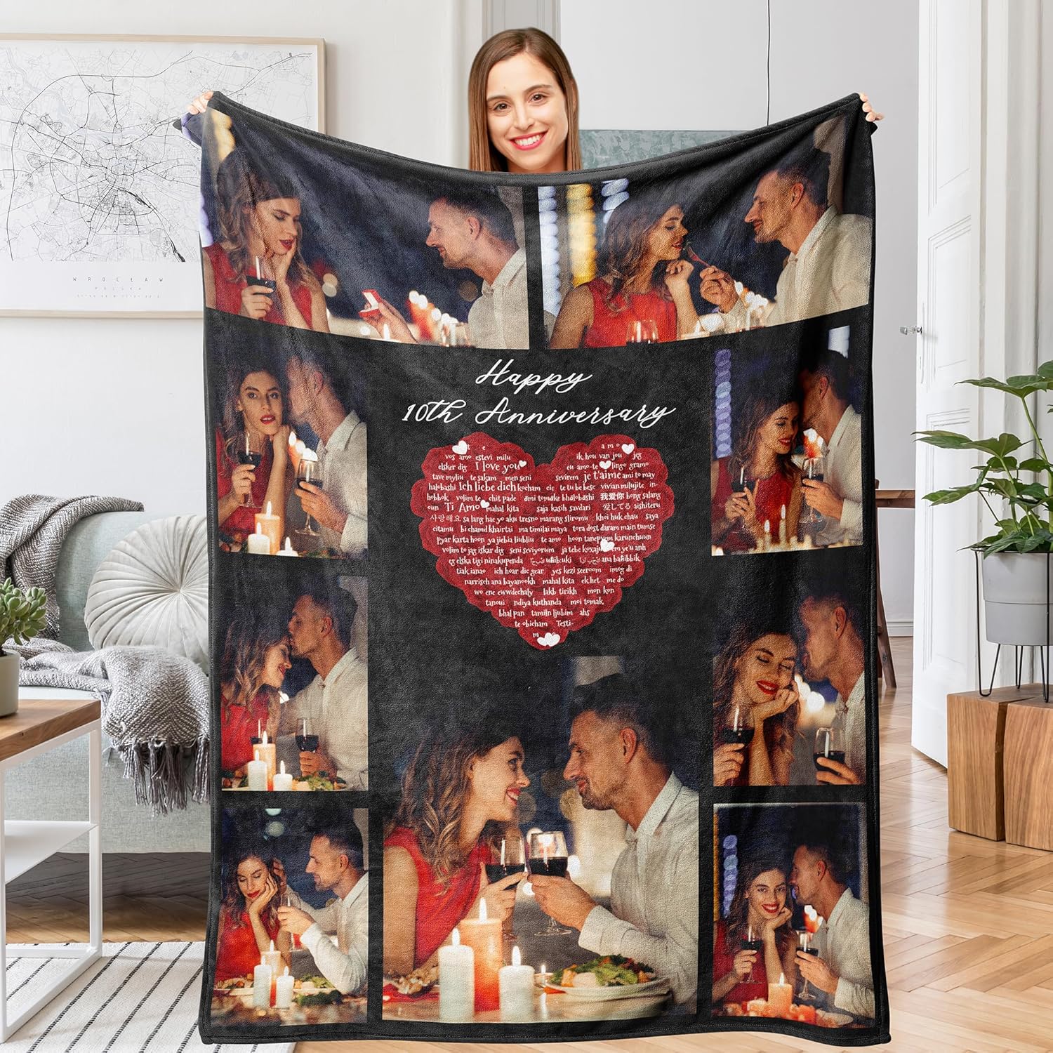 Easycosy Customized Blankets with Photos, Personalized