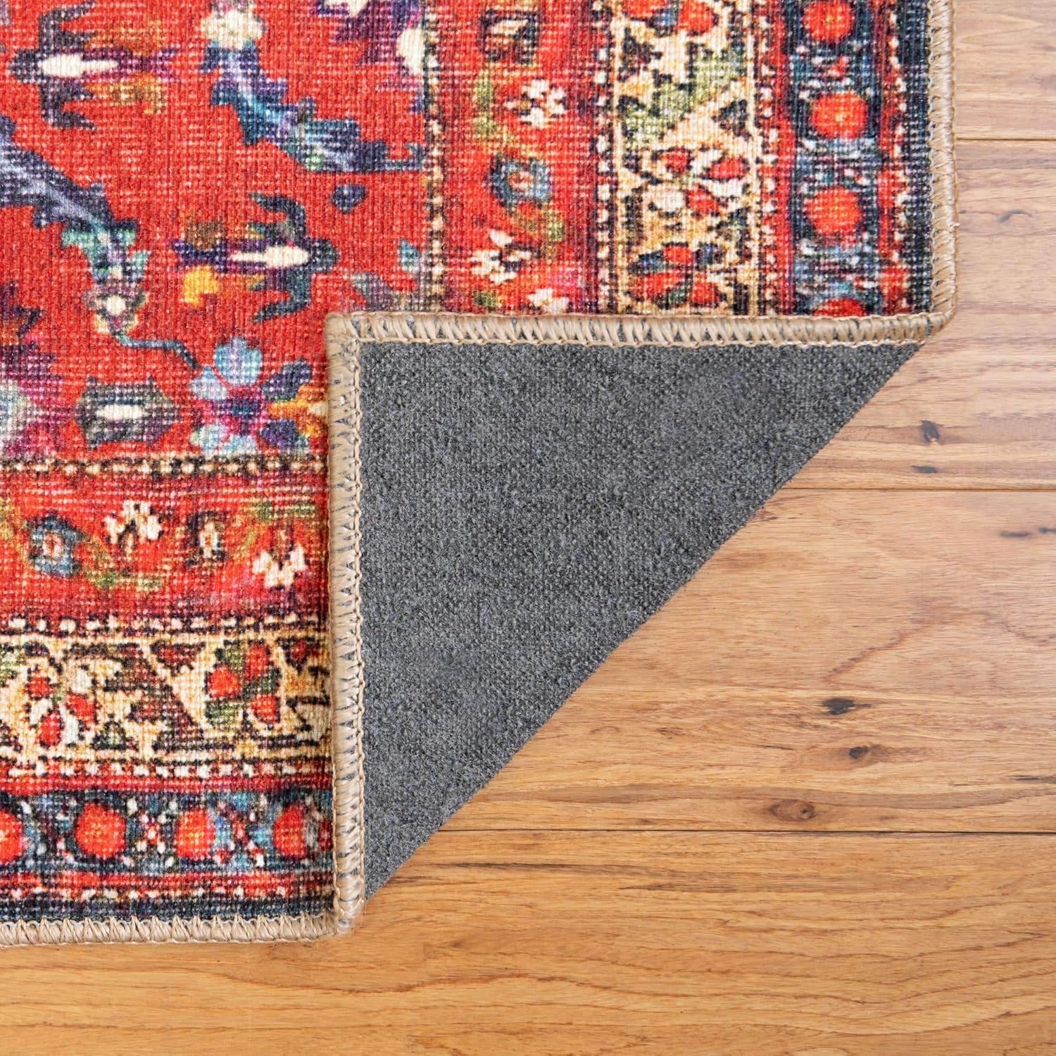 Unique Loom Revival Collection Traditional Medallion Border Red/Blue Area Rug (2' 0 x 3' 0)