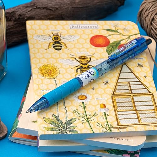 Miniatura 5 de PILOT B2P - Bolígrafo recargable y retráctil de botella a bolígrafo, hecho de botellas recicladas, punta media, tinta negra, paquete de 2 (32805)