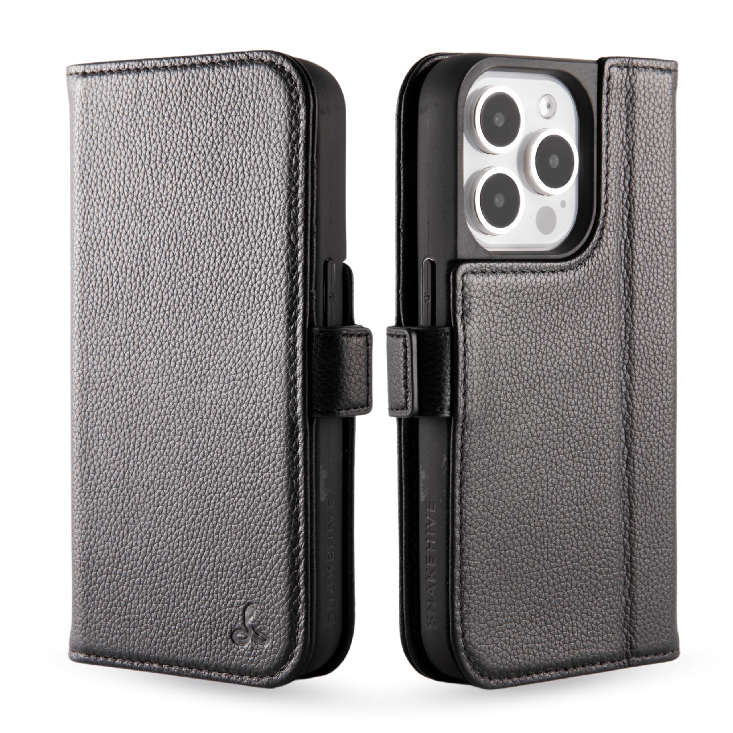 Snakehive Vintage Leather Wallet Case For IPhone 15 Pro - Card Slots