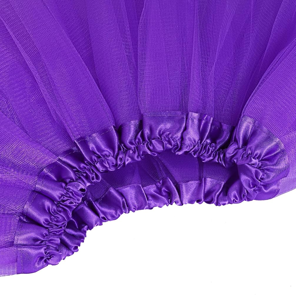 Baotongle Lot De 7 Jupes De Danse En Tulle Pour Fille - Tutus Colorés 3 Couches
