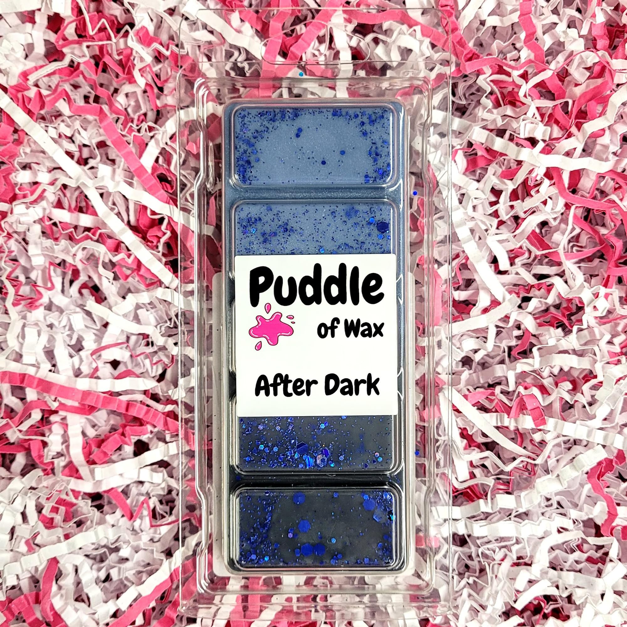 Puddle of Wax - After Dark Soy Wax Melt Snap Bar - 50g - Calm & Relaxing Scent - Vegan Friendly - Made in the UK