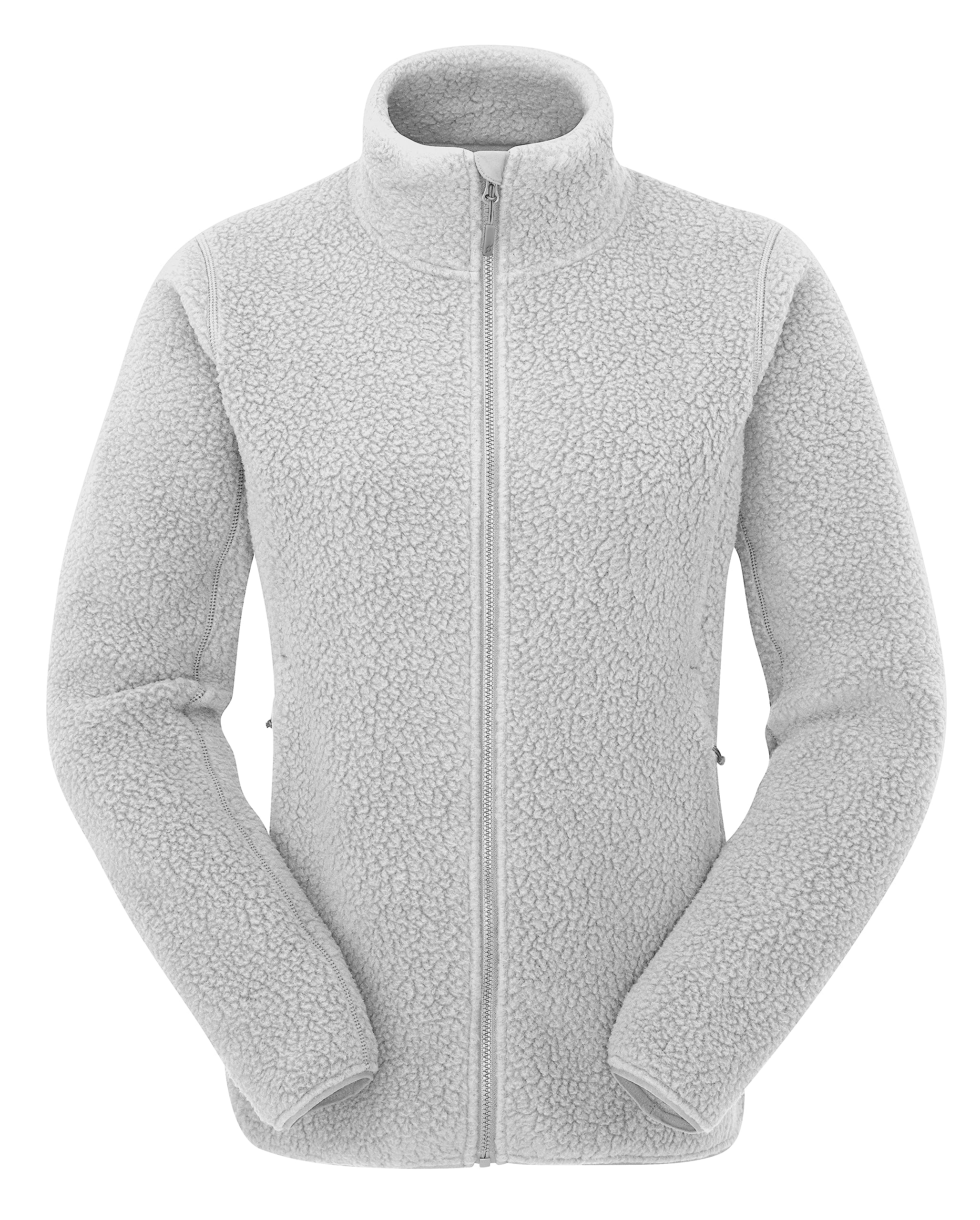 Rab Women’s Shearling Jacket Lightweight Full-Zip Fleece for Trekking, Climbing, Camping, and Casual Use - Pewter - 14