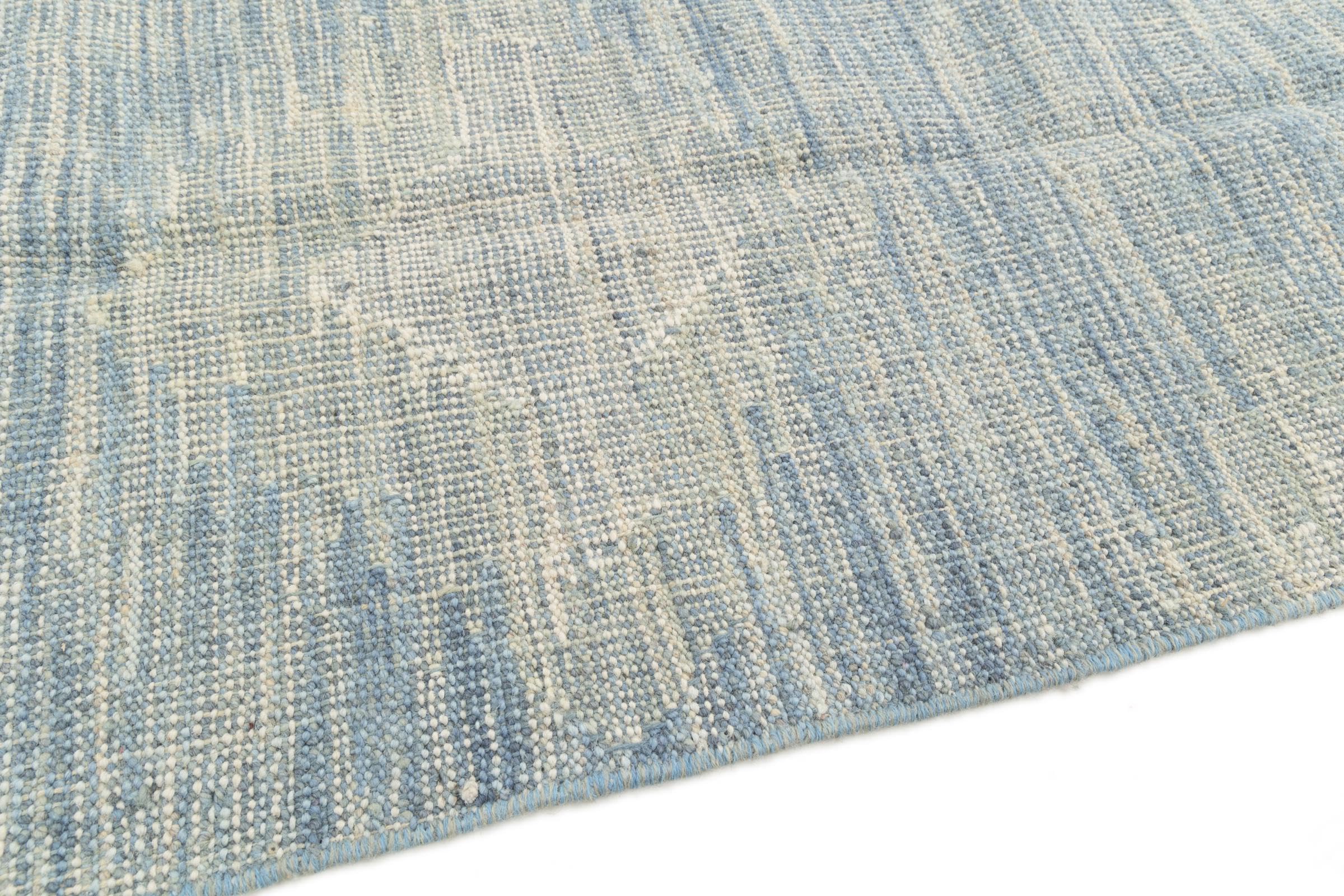 Kilim Afghan Edition 207x296 Tessuto a mano Moderno Tappeto orientale Tappeto di design Tappeto In lana