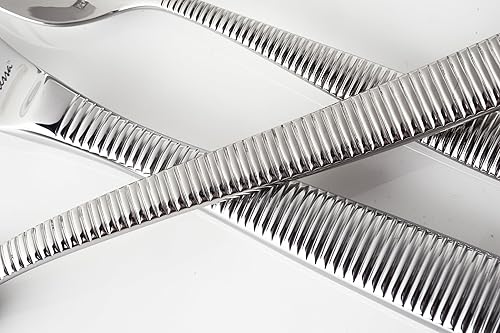 Miniatura 5 de Fortessa Ringo - Cuchillo para carne de acero inoxidable 1810 con mango sólido, 12 unidades