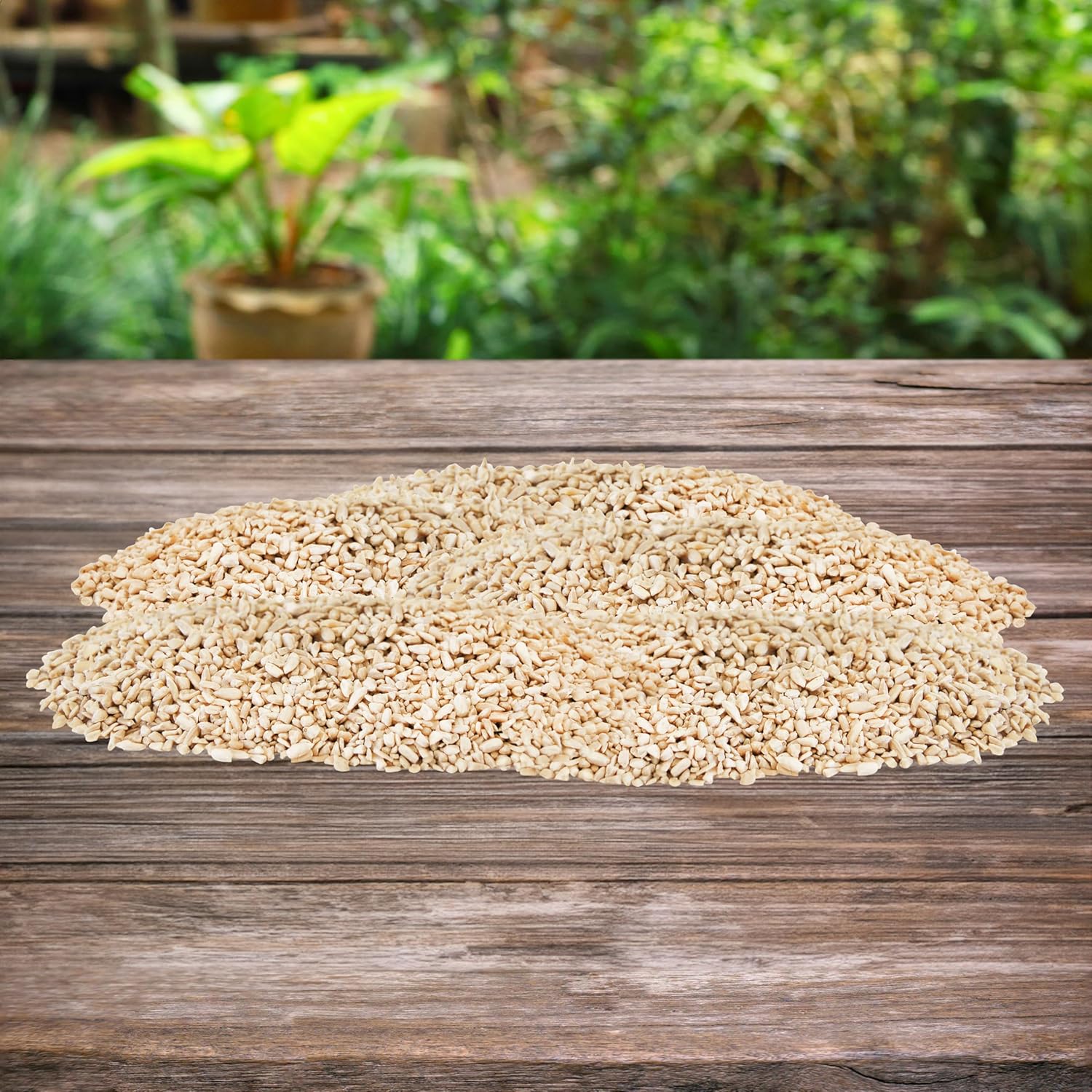 Medium Sunflower Chips Bird Seed, 25 lbs. | Premium Hulled Sunflower Hearts for Wild Birds | No-Waste Bird Food for Tube, Hopper, or Tray Feeders | Favorite Feed for Finches, Chickadees & Cardinals