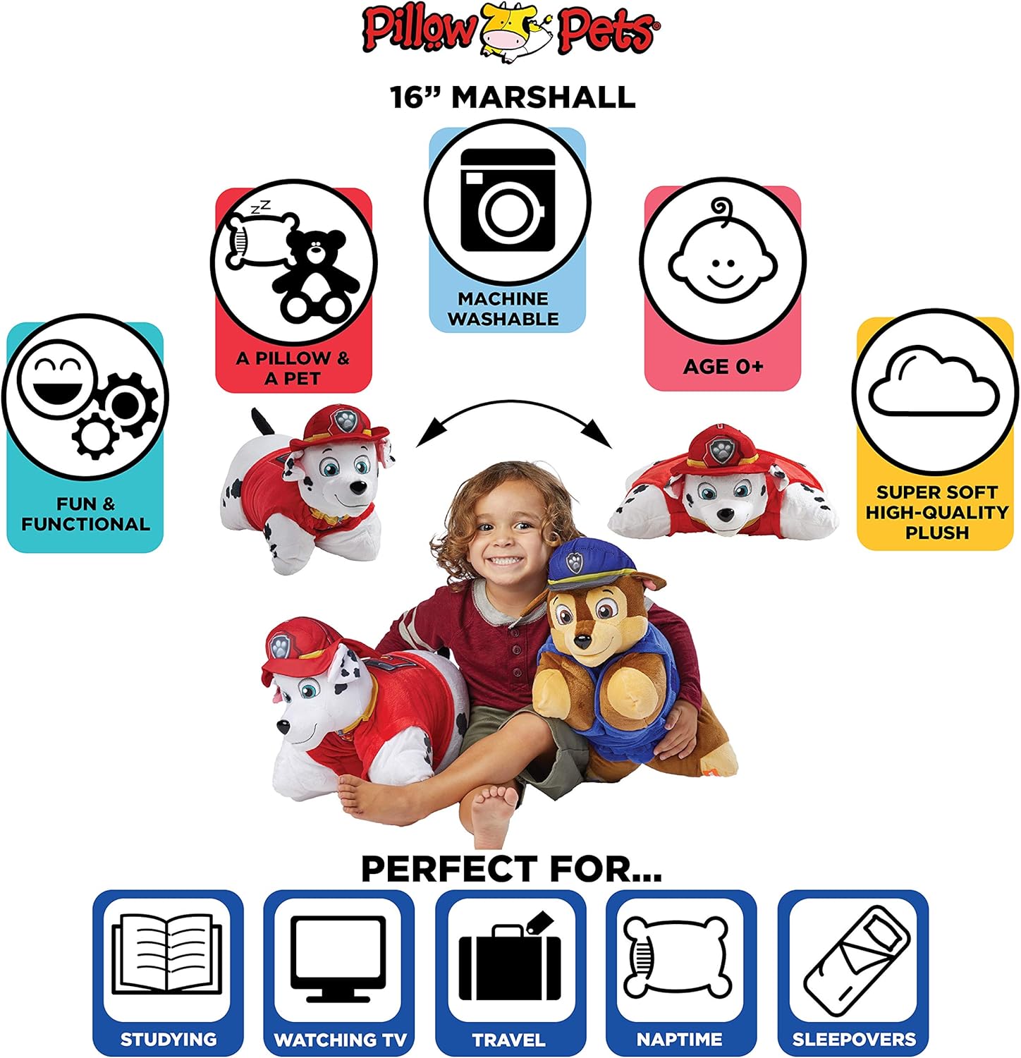 paw patrol plush pillow