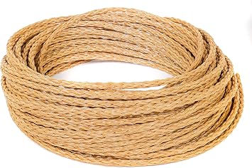 SGT KNOTS Hollow Braid Promanila - Lightweight Multi-Purpose, Moisture and Element Resistant 1/4" x 100ft Coil, Tan