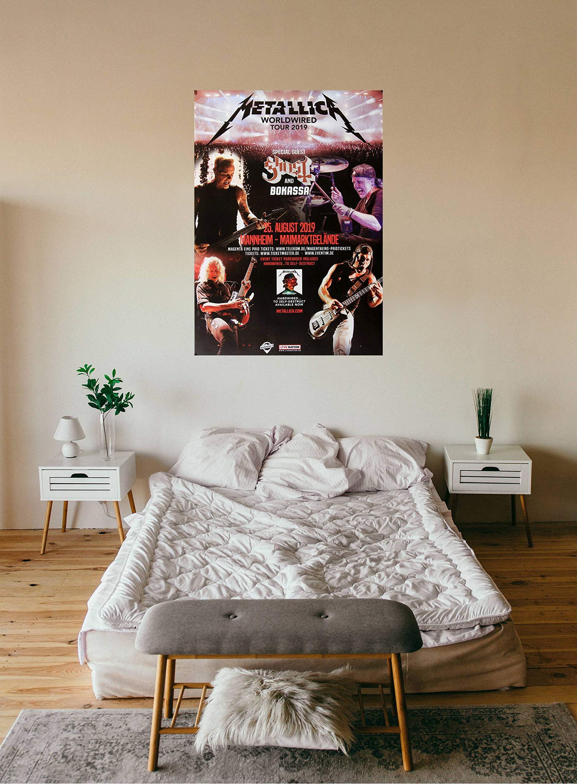 Metallica - Worldwired, Mannheim 2019 » Konzertplakat/Premium Poster | Live Konzert Veranstaltung | DIN A1 «