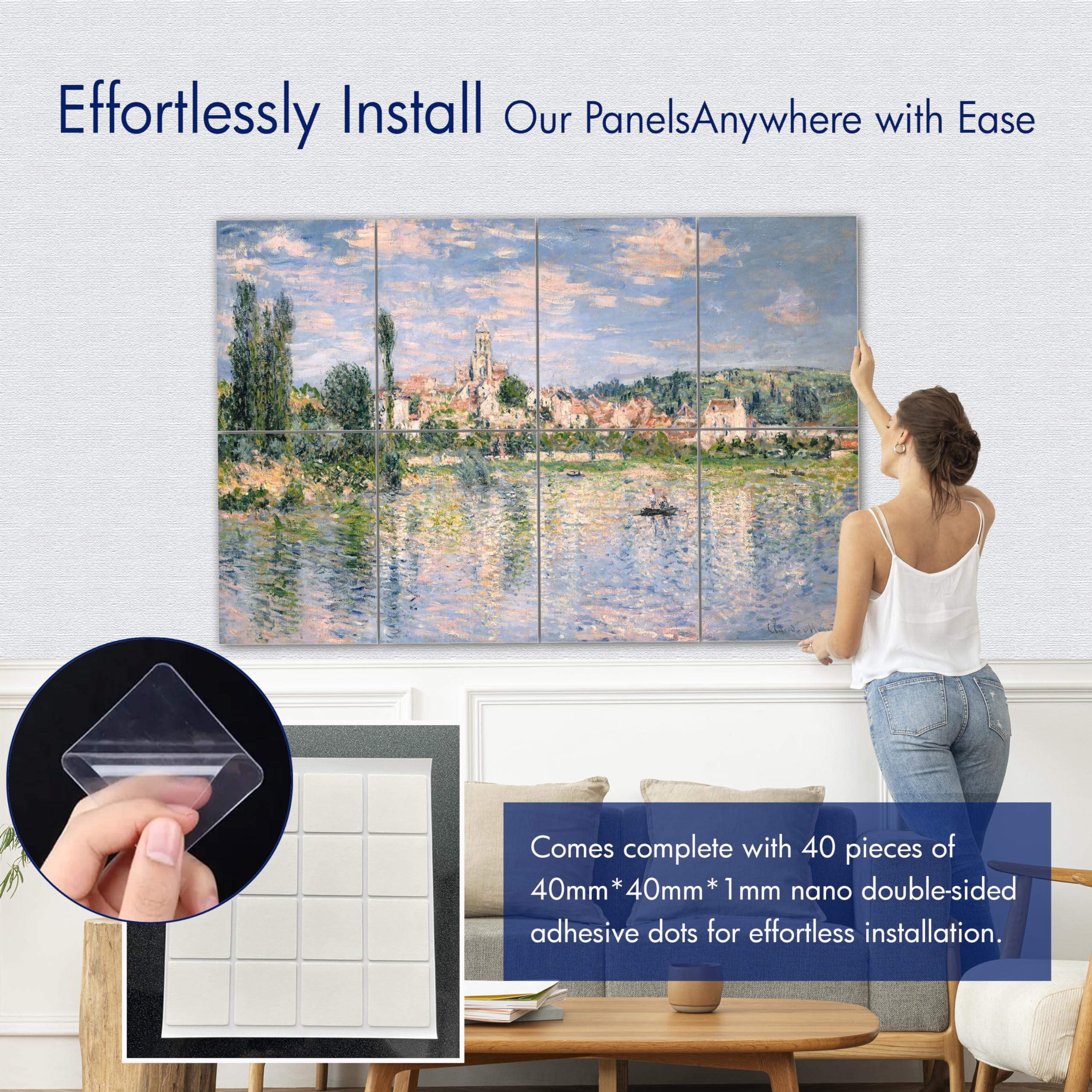 PINWELIFE® Wall Art Acoustic Panels, Sound Proof Absorbing Panels for Home/Office, Decorative Absorbing Dampening - Image 3