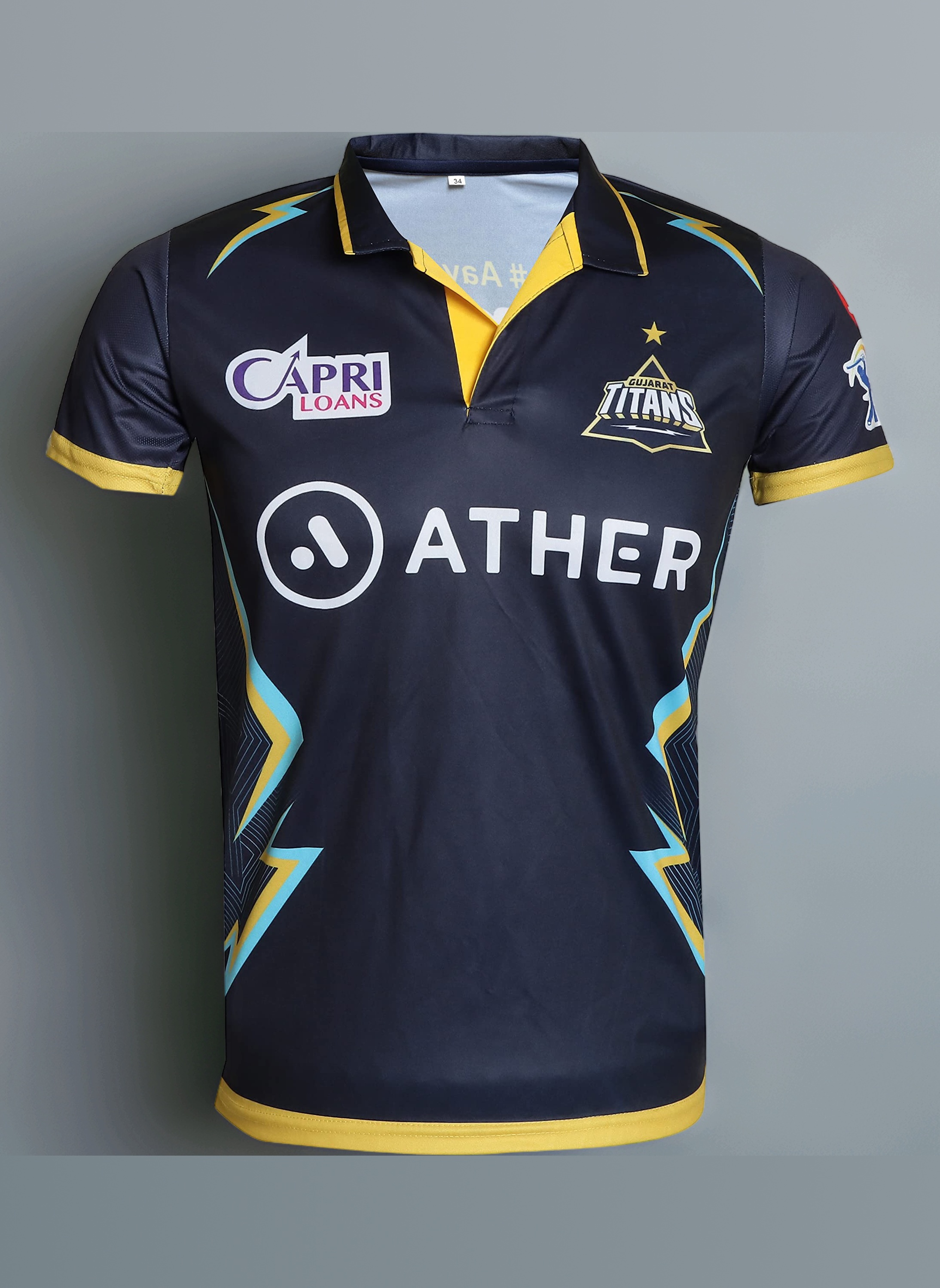 WMX Cricket Supporter Jersey T-Shirt 2023/24 for Unisex-Adults, 100% Polyester, True to Size, Crew Neck, Short Sleeve, IPL Teams MI, CSK, RCB, KKR, RR, KXIP, SRH, GT, LSG and DC