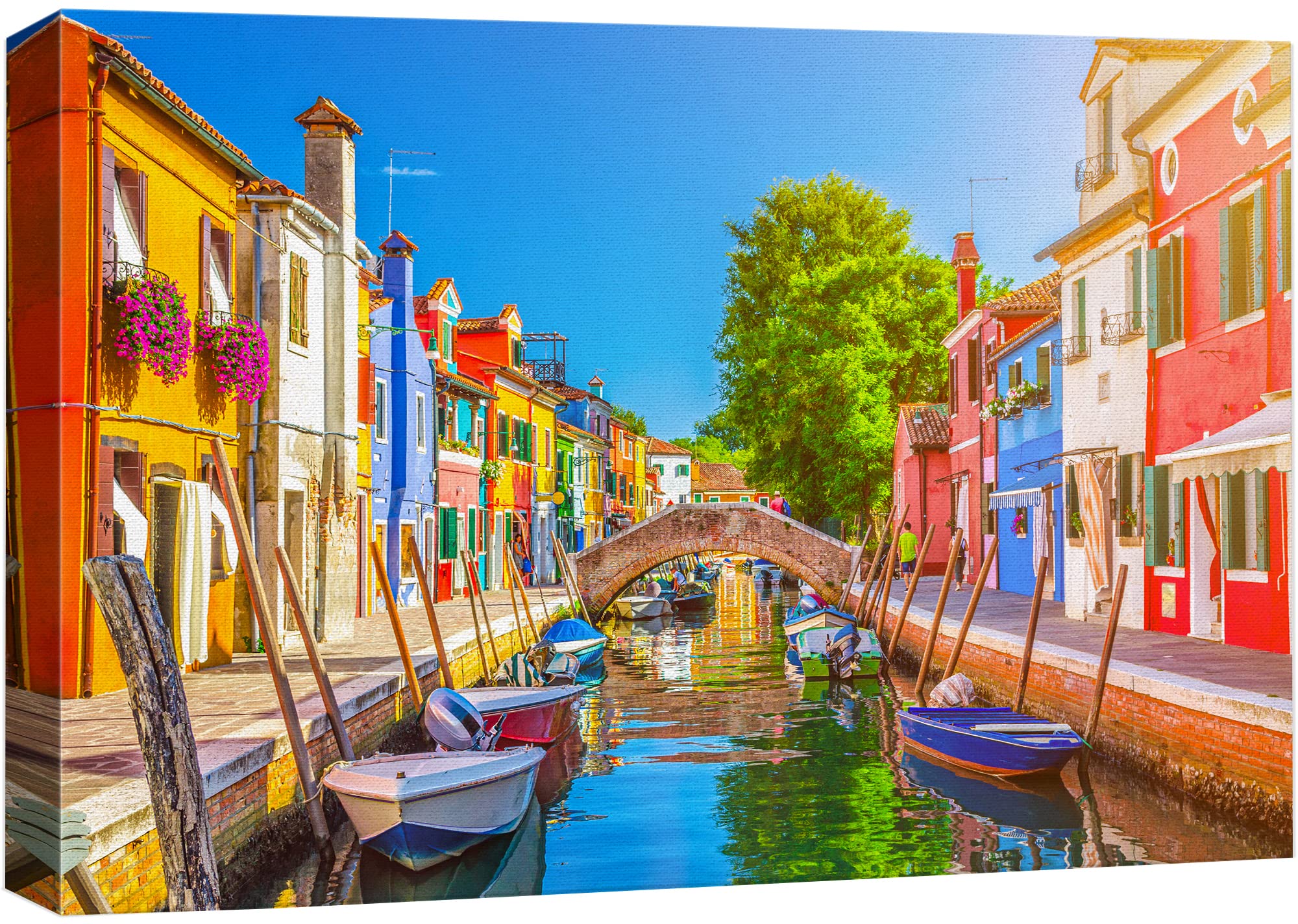 Amazon.com: IDEA4WALL Canvas Print Wall Art Vibrant Neon Venice