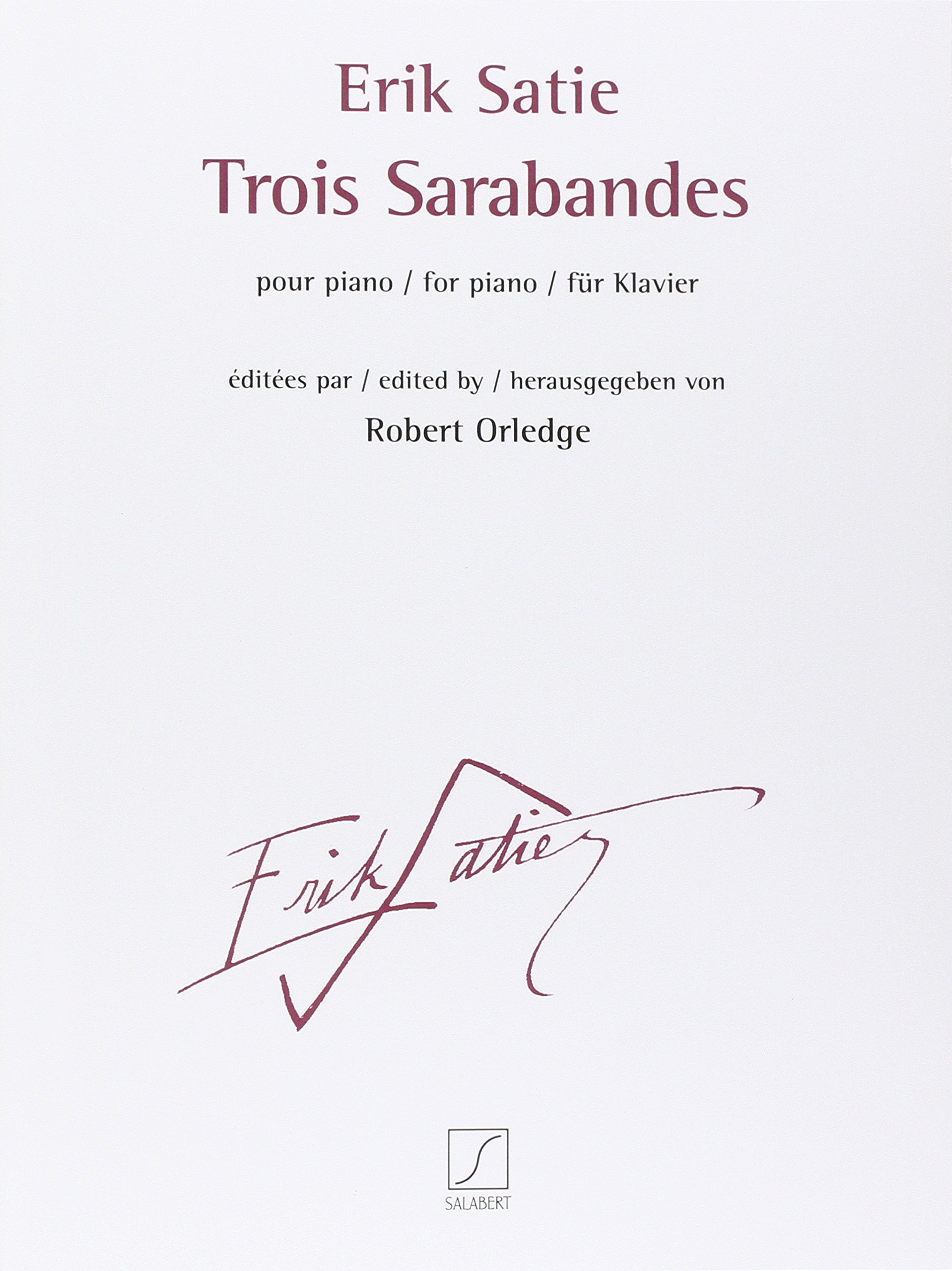 ERIK SATIETROIS SARABANDES PIANO