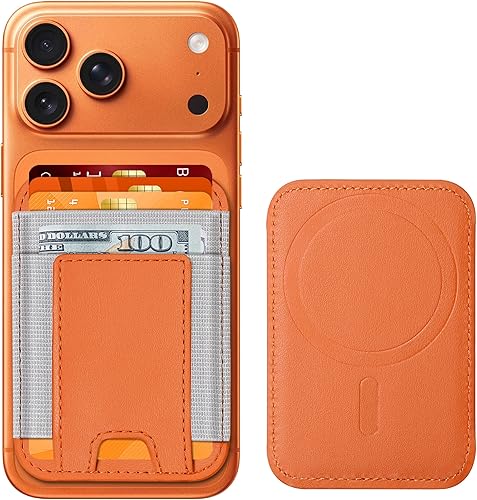 Miniatura 132 de ExtreLife Magsafe Wallet, cartera magnética más fuerte para iPhone 17/16/15/14/13/12, para tarjetero Magsafe con 2 ranuras para tarjetas, bloqueo