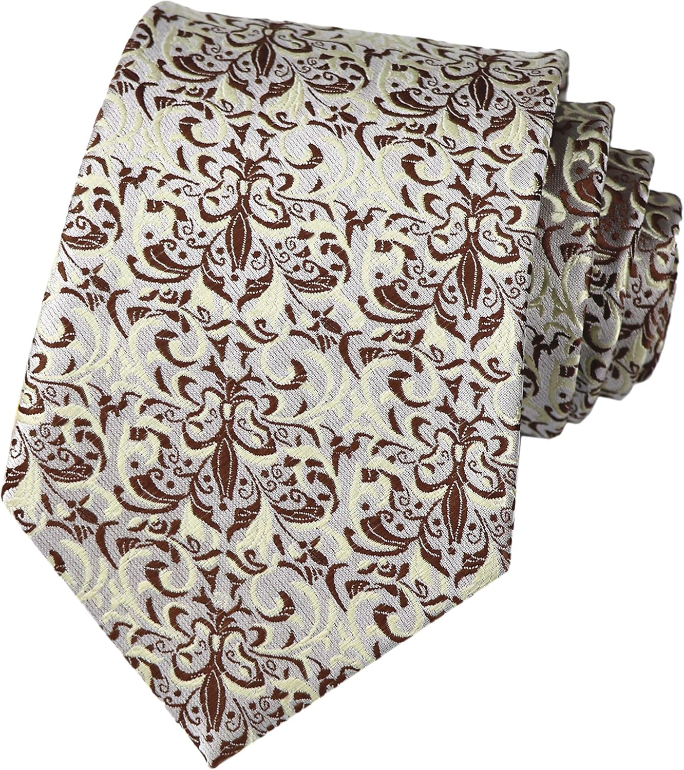 Men's Novelty Paisley Floral Ties Jacquard Woven Formal Wedding Designer Necktie