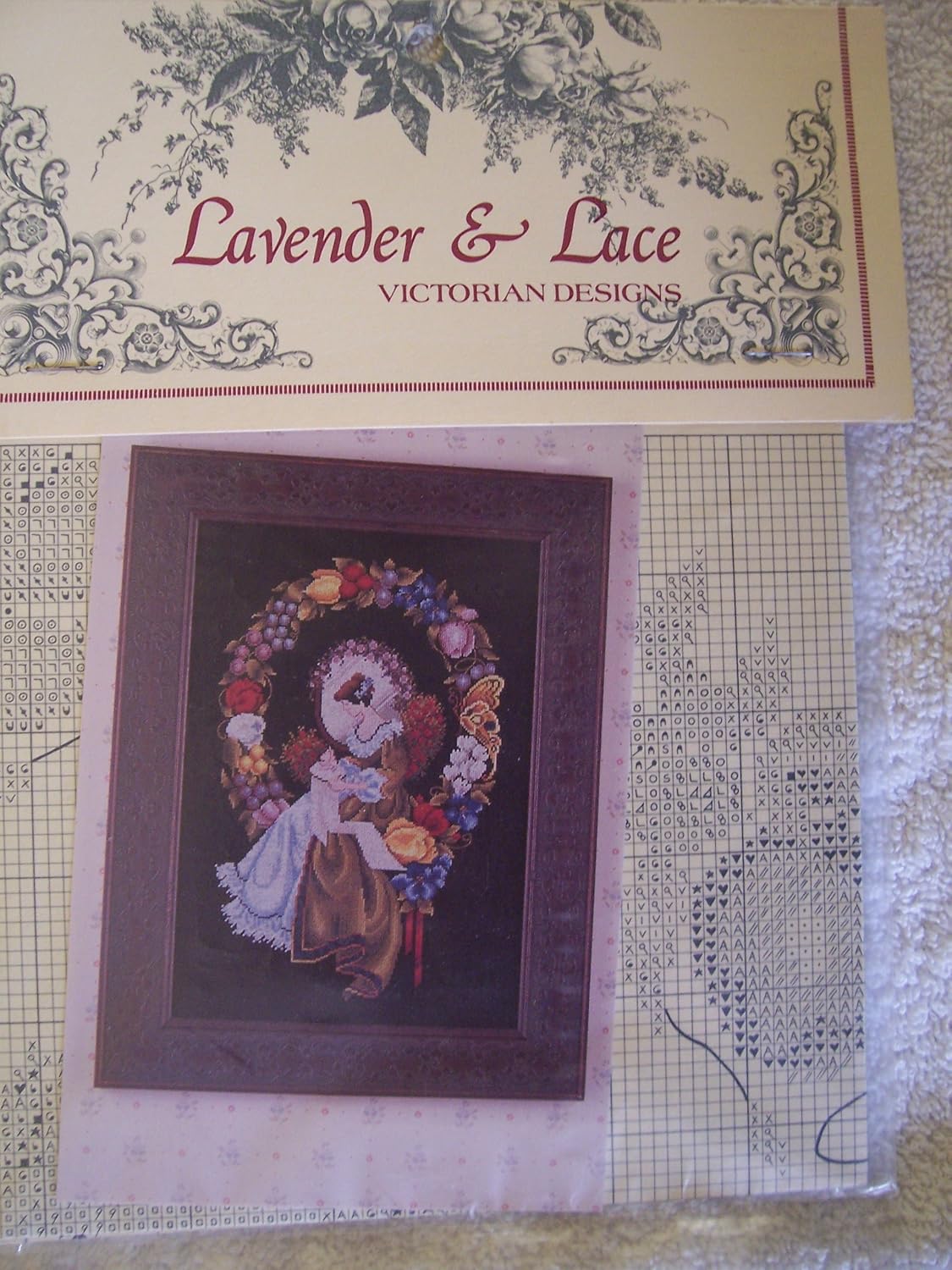 Lady of the Thread - Lavender & Lace Victorian Designs Counted Cross Stitch Chart