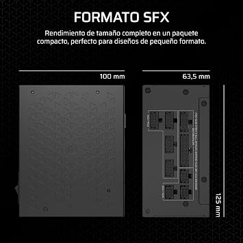 CORSAIR SF750 (2024) 80 Plus Platinum Low Noise Fully Modular ATX Power Supply – ATX 3.1 Compliant – PCIe 5.1 Ready - Black