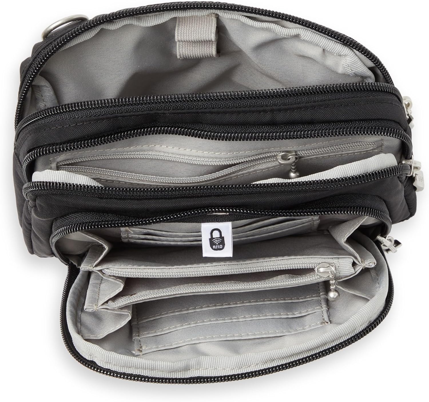 Baggallini Triple Zip with Front Wallet/Trifecta RFID Wallet Crossbody - Image 8