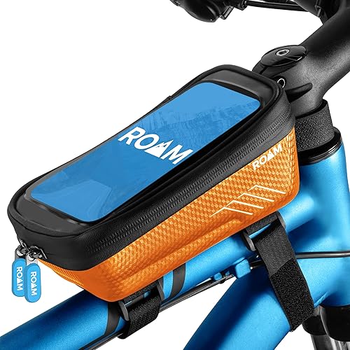 Roam Soporte para teléfono de bicicleta - Bolsa impermeable para marco de bicicleta - Bolsa de manillar de bicicleta de tubo superior - Accesorios